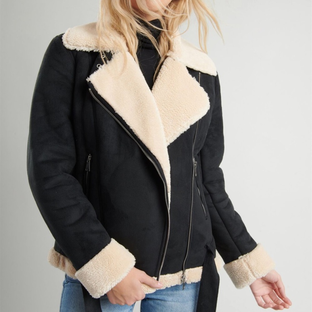 Sherpa aviator jacket